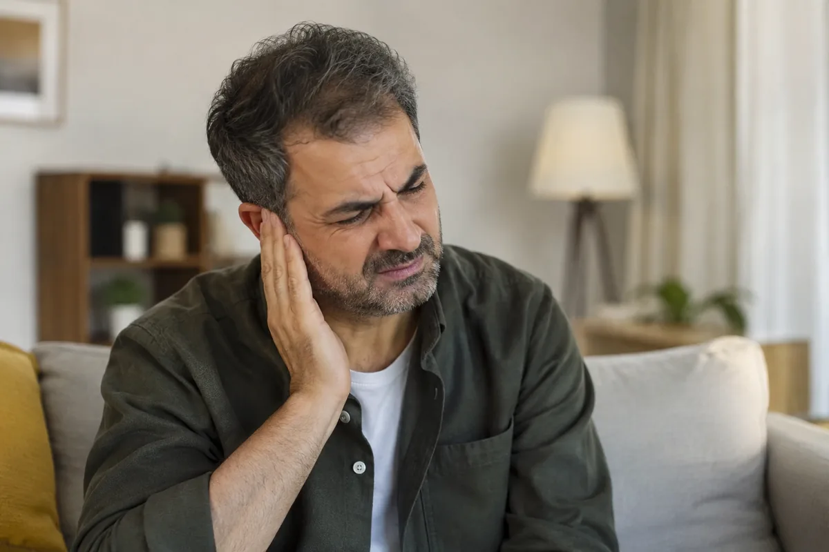 Kulak çınlaması yaşayan kişi